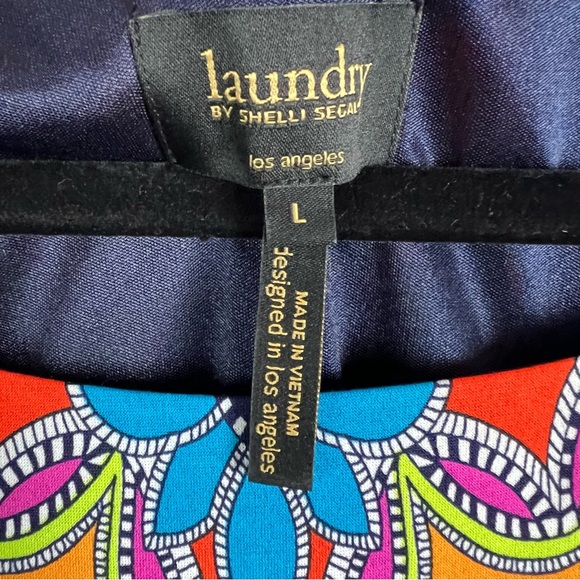 Laundry By Shelli Segal Shift Moroccan Dress Size Large - Picture 5 of 7